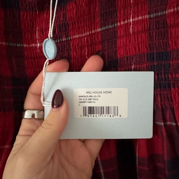 Hill House Nap Dress- Cherry Tartan - Picture 5 of 7